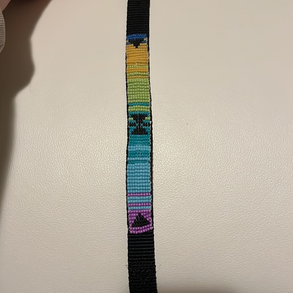 Dog Collar Hand Beaded 10-14” - Picture 2 of 2